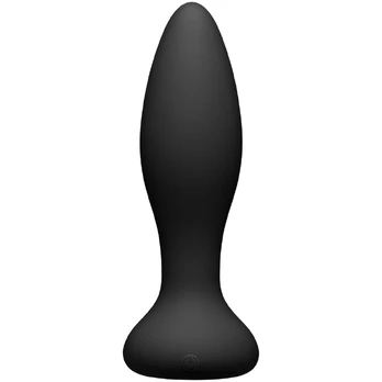 Doc Johnson A-Play Vibe Silicone Plug with Remote - 10 Modes, Black