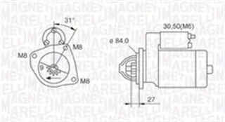 Starteris MAGNETI MARELLI 063721203010