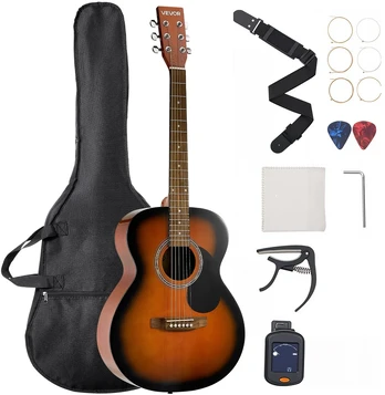 Akustinė gitara Dreadnought 40 col. (1016 mm). 6 stygos. sunburst spalvos
