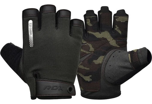 Pirštinės be pirštų RDX T2 Half, ruda, XL