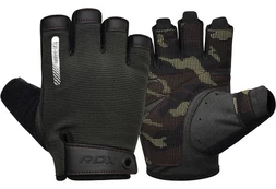 Pirštinės be pirštų RDX T2 Half, ruda, XL kaina