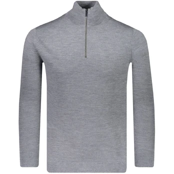 Sportinis nertinis vyrams, Pilka, Merino quarter zip