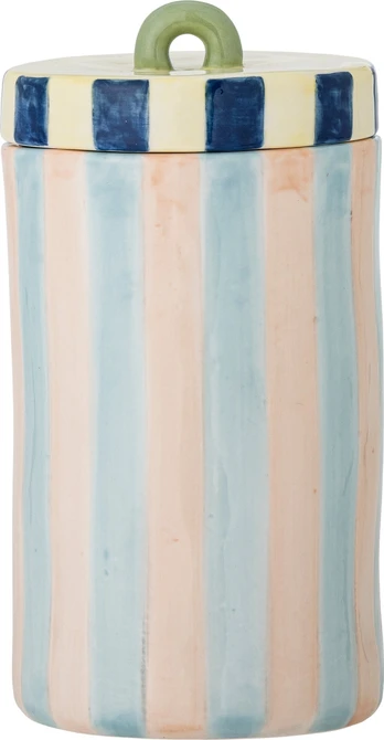 Bloomingville - Phoenix Jar with Lid - Multi - Stoneware
