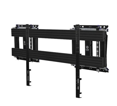 B-TECH AV SOFT-OPEN FULL SERVICE WALL MOUNT FOR XXL DISPLAYS - Juodas