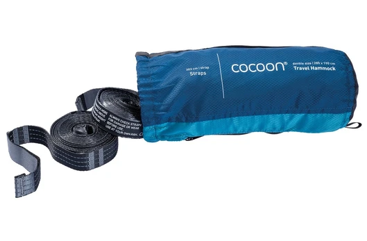 Hamakas Cocoon Travel Hammock Set Double Size - Mėlyna