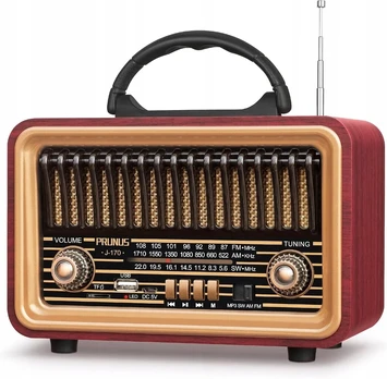 Retro radijas m fm sw su akumuliatoriumi bluetooth garsiakalbis vintage
