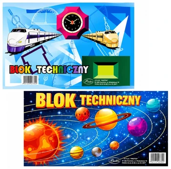 LEAN SCHOOL Blok techniczny balta A3 10 kartek 160g PROTOS