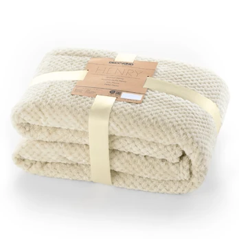 Pledas DecoKing Henry, smėlio ruda, 240 cm x 220 cm