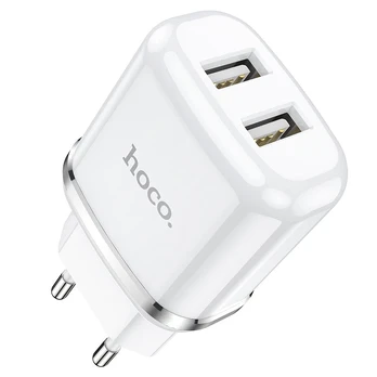 Įkroviklis HOCO N4 Aspiring Dual 2xUSB (5V 2.4A) baltas