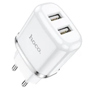 Įkroviklis HOCO N4 Aspiring Dual 2xUSB (5V 2.4A) baltas kaina