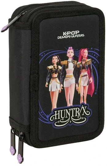 Safta Kpop Demon Hunters Sound triple pencil case 37pcs