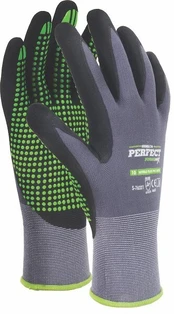 Pirštinės Nitrile Flex PVC Dots, 10 dydis