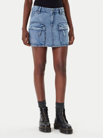 G-Star Raw Džinsinis sijonas D27703-D536 Mėlyna Regular Fit