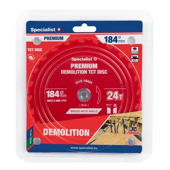 SPECIALIST+ pjovimo diskas Demolition 184x24Tx20/16mm