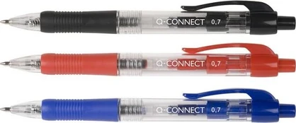 Q-connect rašiklis, 0,7 mm, juodas