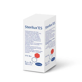 Sterilux tvarstis, nesterilus, marlinis, 5 x 5 cm, N100