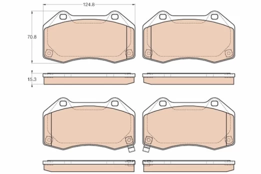 TRW GDB1979 Brake pad set