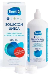 Kontaktinių lęšių valiklis Senti2 Unique Solution, 500 ml, universalus, - kaina