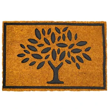 Kokoso pluošto ir PVC durų kilimėlis, 60 x 40 cm
