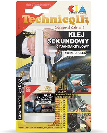 Sekundiniai klijai Techniqll C-522 20 g.