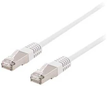 DELTACO S/FTP Cat6 patchkabel, LSZH, 0,3m, Baltas