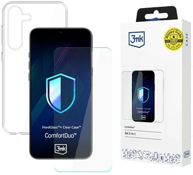 Rinkinys 3MK ComfortDuo Clear do Samsung Galaxy S25