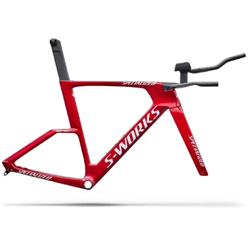 S-Works Shiv TT rėmas | Gloss Ruby Metallic - White Silver Metallic, S