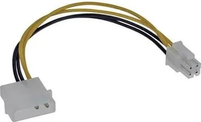 InLine Molex – ATX/EPS, 4 kontaktų, 0,2 m, geltonas (26632)