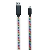 USB kabelis 2GO USB-A - mikroUSB 1 m Multicolor (797145)