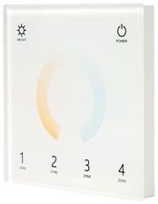LED valdiklis, liečiamu ekranu, baltas, DMX512, RF 2.4Ghz