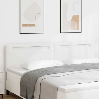 LED galvūgalis Balta 200 cm Dirbtinė oda