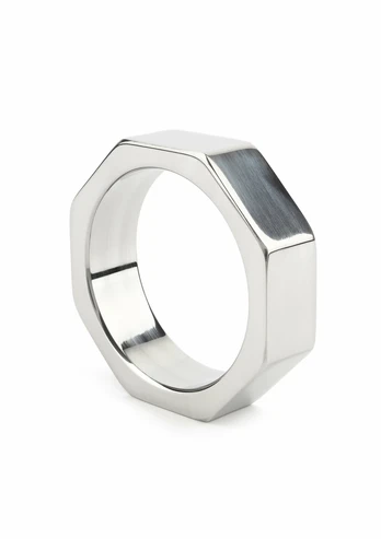 Mr. Steel Nut C-Ring 45mm Stainless Steel Hexagonal Design