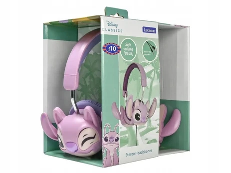 Lexibook - DISNEY Stitch Angel Wired Foldable Headphone with safe volume limitation (HP015D1)