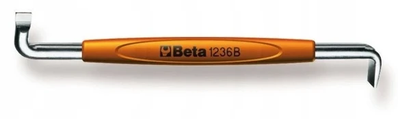 Beta kampinis plokščias atsuktukas, lenktas 0.8x4