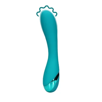 Loveline Smooth Silicone G-Spot Teal Blue Vibratorius