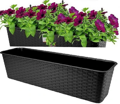 Gėlių vazonas Ratolla Case, 59 cm, antracito