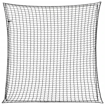 Priekabos tinklas su elastine virve, juodas, 4x4m, PP
