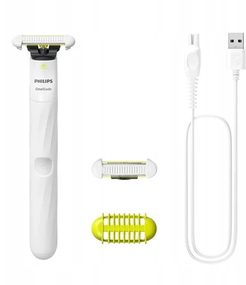 Barzdaskutė Moteriškas skustuvas Philips OneBlade Intimate, 2 peiliukai