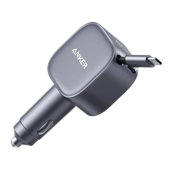 Anker Nano 75W car charger with USB-C cable pilkas