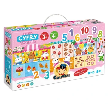 CzuCzu puzzle cyfry Króliczki 93372