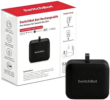 SwitchBot išmanusis jungiklio valdiklis Fingerbot Bluetooth su USB-C, SwitchBot-C1