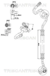 Aukšto/žemo slėgio linija, oro kondicionavimas TRISCAN 9010 16049