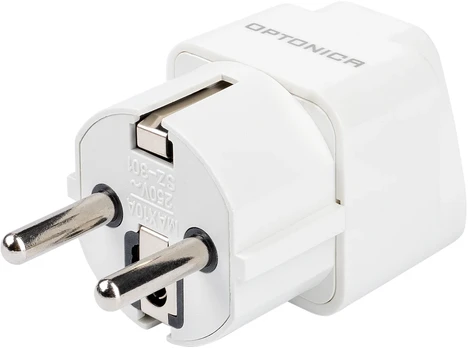 Kelioninis adapteris UK/EU, baltas