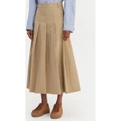 Weekend Max Mara Trapecijos formos sijonas Orme 2615101111 Smėlio Regular Fit