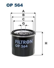 Alyvos filtras FILTRON OP 564 kaina