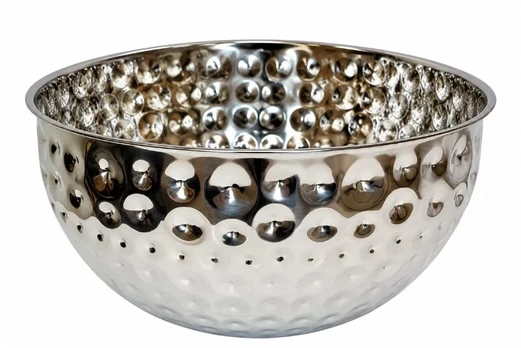 Metalinis serviravimo dubuo sidabrinis 20 cm