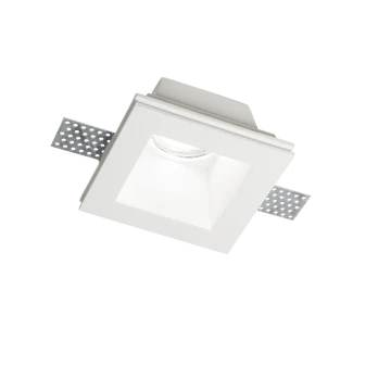 Ideal Lux Recessed lamp 1 light SAMBA SQUARE, GU10, baltas