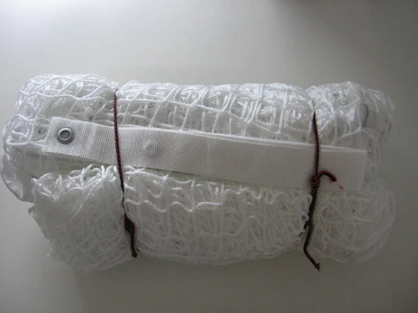 Lauko teniso tinklas PP3mm (baltas su trosu)