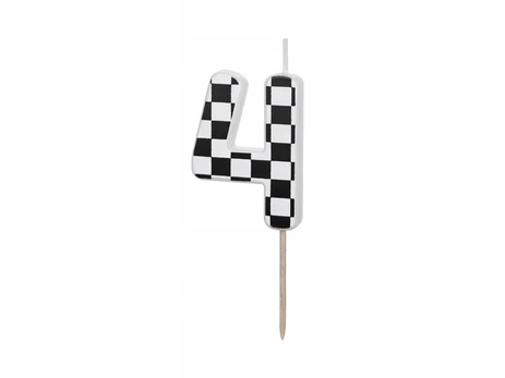 Gimtadienio žvakutė "4", 5.5 cm
