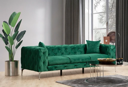 Dvivietė sofa Como-Green Žalias